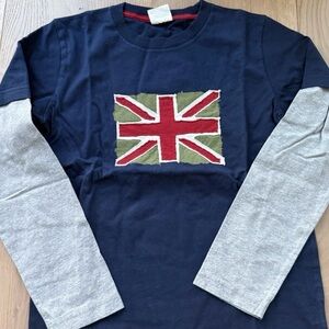 Mini Boden Long Sleeve Union Jack Shirt Children/Boys 11-12 Years - NWT